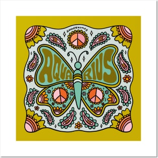 Aquarius Butterfly Posters and Art